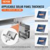 VEVOR Solar Panel Z Mounting Brackets, 35-50mm Adjustable Solar Panel End Clamps, Lightweight Anodized Aluminum Solar Panel Mount Z Brackets for RVs