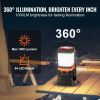 VEVOR LED Camping Lantern, All-in-one, 1000LM, 360° Illumination, 4 Lighting Modes, Battery Powered Light, Outdoor Robust Flashlight