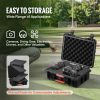 VEVOR Weatherproof Hard Case, Heavy Duty Protective Dry Box Case with Pre-cut Foam, and Retractable Pull Handles for Travel, Hunting, Military
